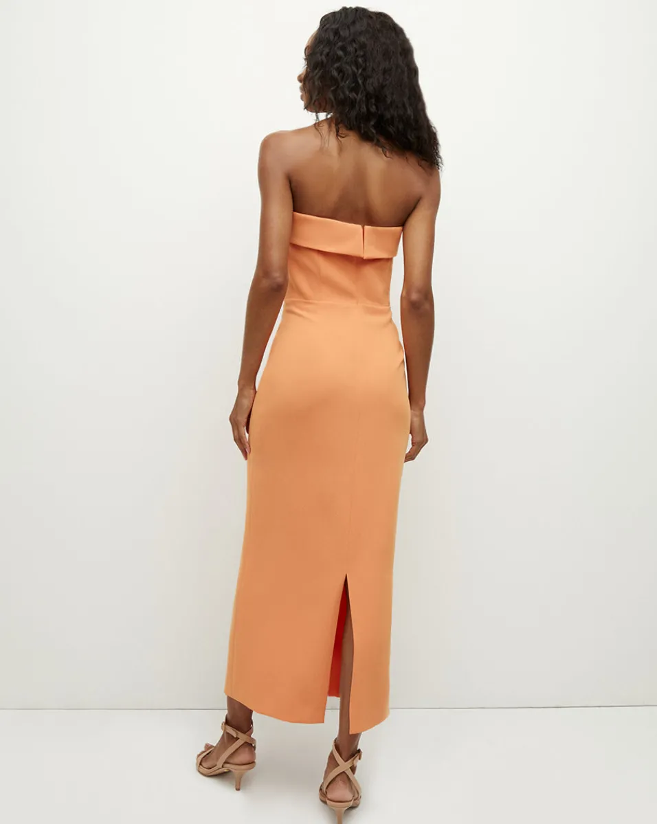Veronica Beard Dresses*Absol Crepe Strapless Dress in Orange