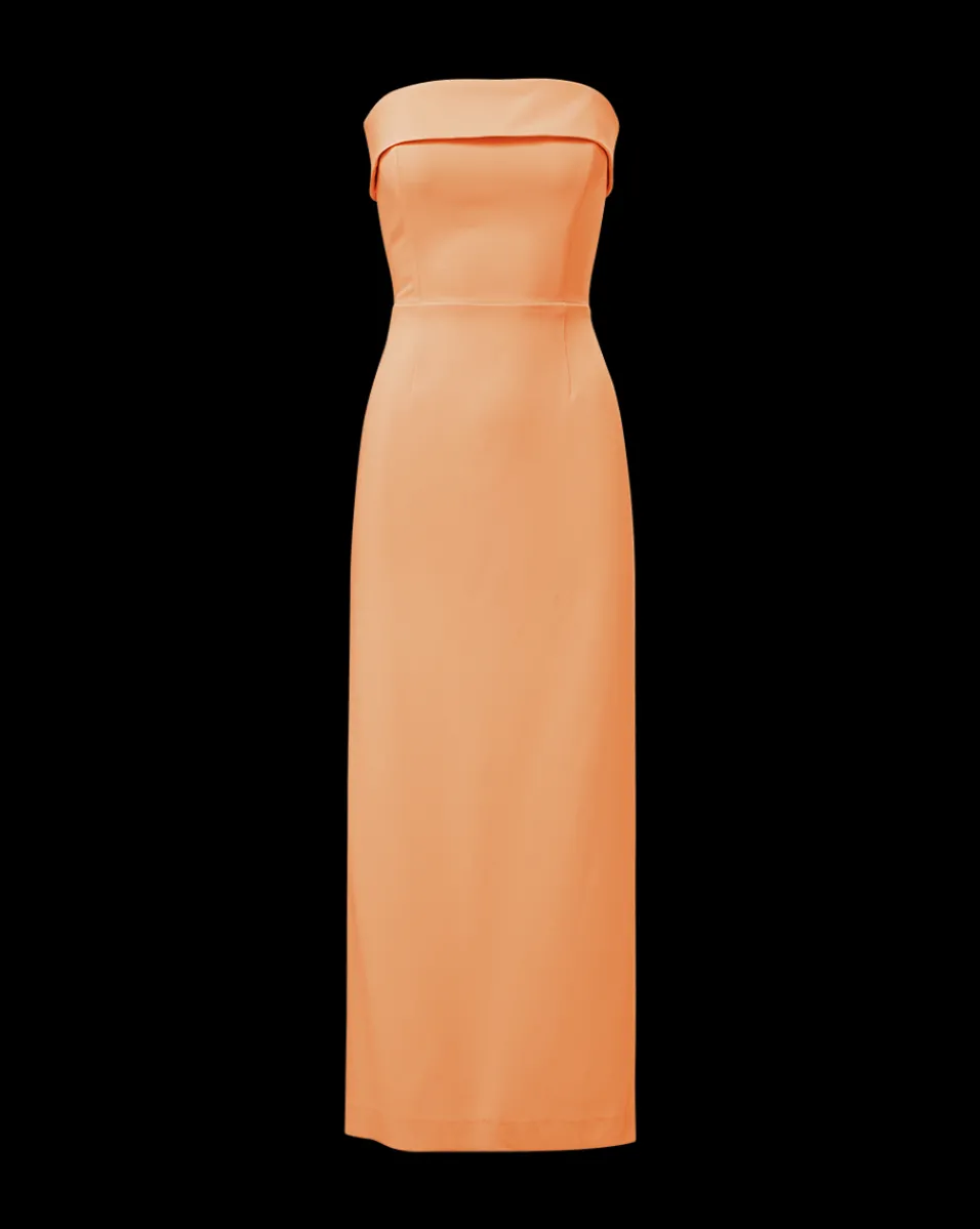 Veronica Beard Dresses*Absol Crepe Strapless Dress in Orange