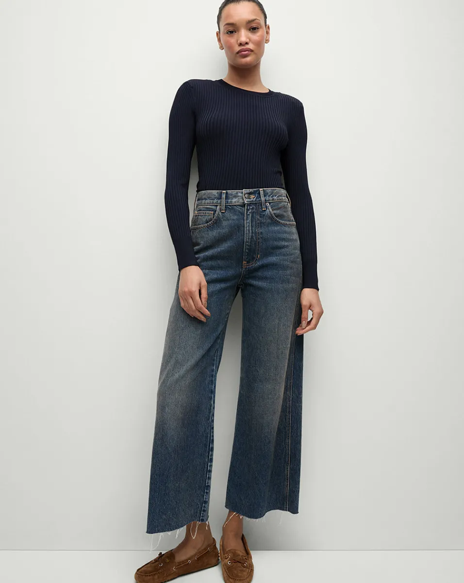 Veronica Beard Tops|Sweaters*Acara Ribbed Pullover in Navy