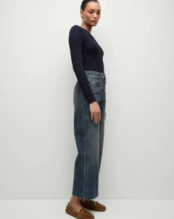 Veronica Beard Tops|Sweaters*Acara Ribbed Pullover in Navy