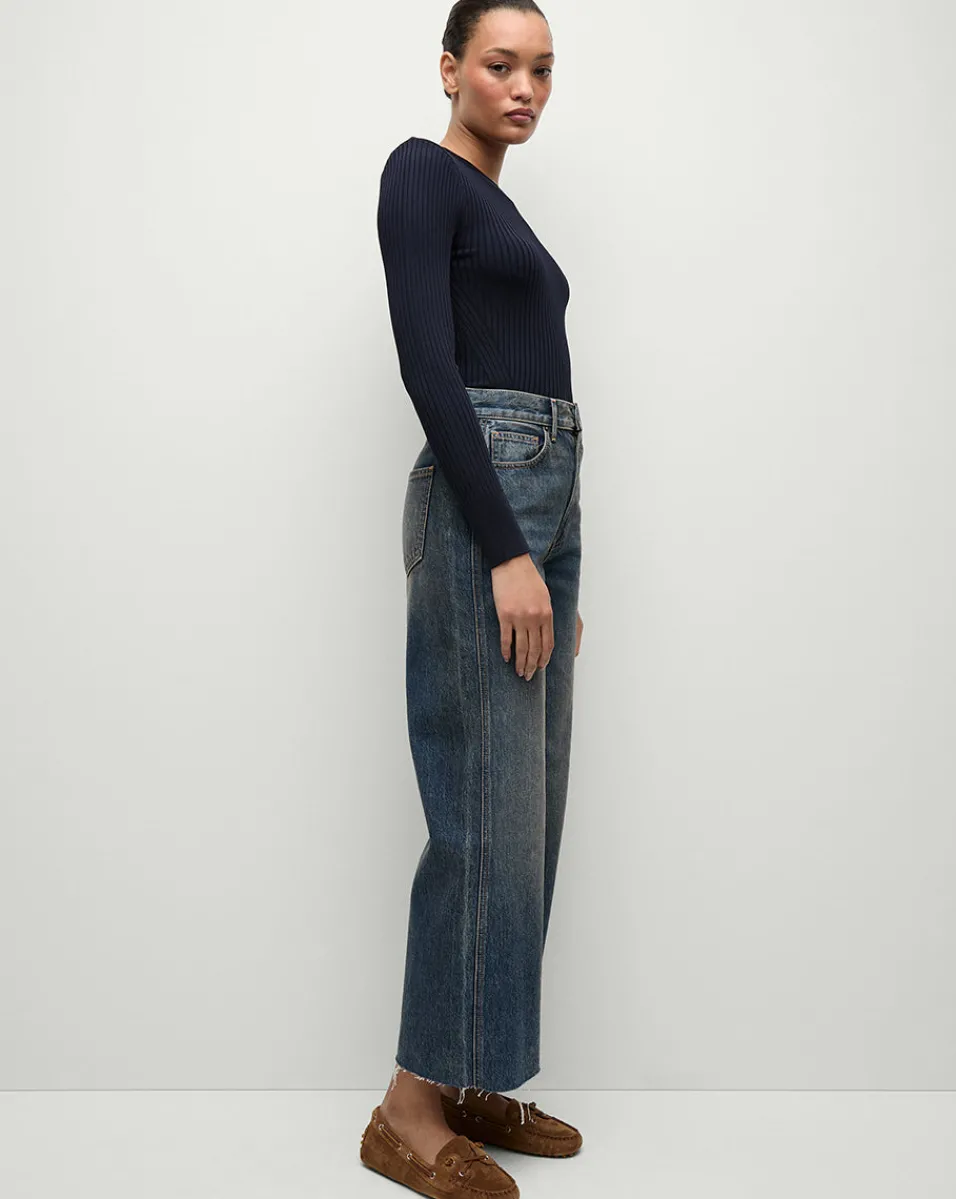 Veronica Beard Tops|Sweaters*Acara Ribbed Pullover in Navy