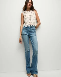 Veronica Beard Tops|Matching Sets*Adelyn Cotton Eyelet Tank in Off-White