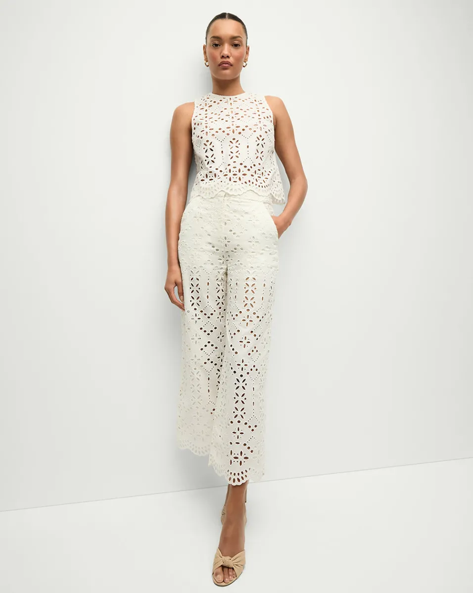 Veronica Beard Tops|Matching Sets*Adelyn Cotton Eyelet Tank in Off-White