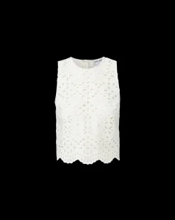 Veronica Beard Tops|Matching Sets*Adelyn Cotton Eyelet Tank in Off-White