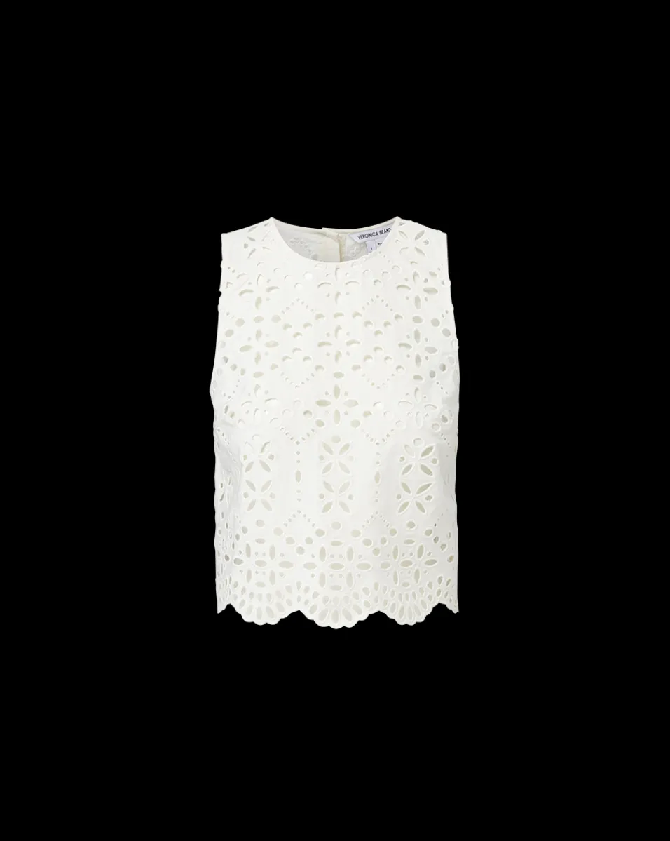 Veronica Beard Tops|Matching Sets*Adelyn Cotton Eyelet Tank in Off-White