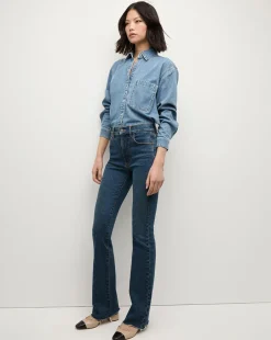 Veronica Beard Tops|The Veronicas' Favorites*Aderes Denim Shirt in Light Blue Starlight