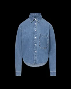 Veronica Beard Tops|The Veronicas' Favorites*Aderes Denim Shirt in Light Blue Starlight