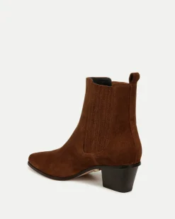 Veronica Beard Boots & Booties*Alina Suede Bootie in Cedar
