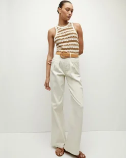Veronica Beard Accessories*Aloe Belt in Beige