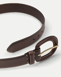 Veronica Beard Accessories*Aloe Belt in Brown