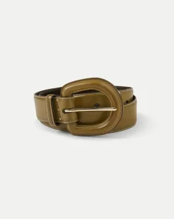 Veronica Beard Accessories*Aloe Belt in Green