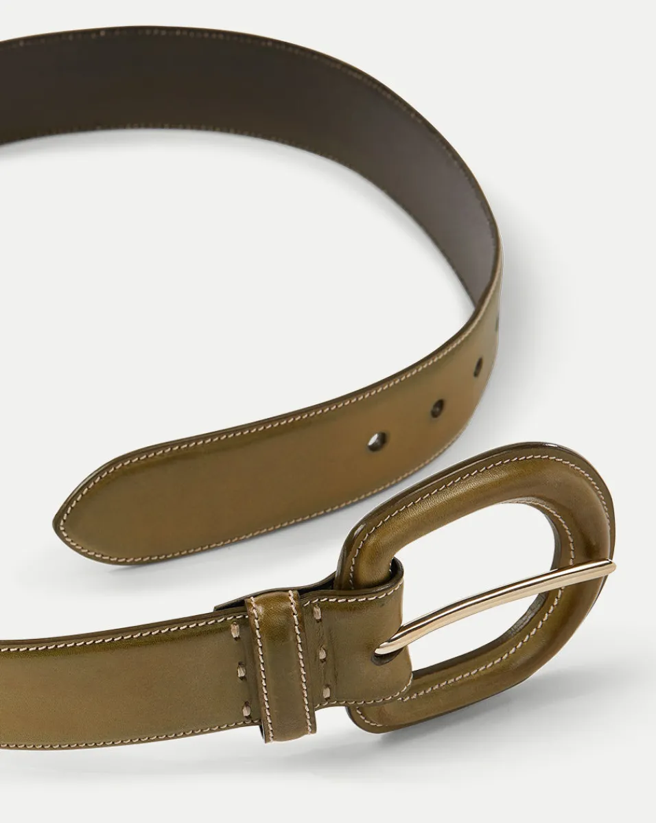 Veronica Beard Accessories*Aloe Belt in Green