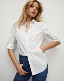 Veronica Beard Tops|Vb Classics*Amelia Button-Down Shirt in White