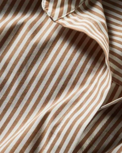 Veronica Beard Tops*Amelia Button-Down Shirt in Acorn/White