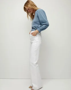 Veronica Beard Tops*Anabel Slate Blue Puff-Sleeved Top SlateBlue
