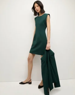 Veronica Beard Dresses|Matching Sets*Anais Sheath Dress in Emerald Green Pine