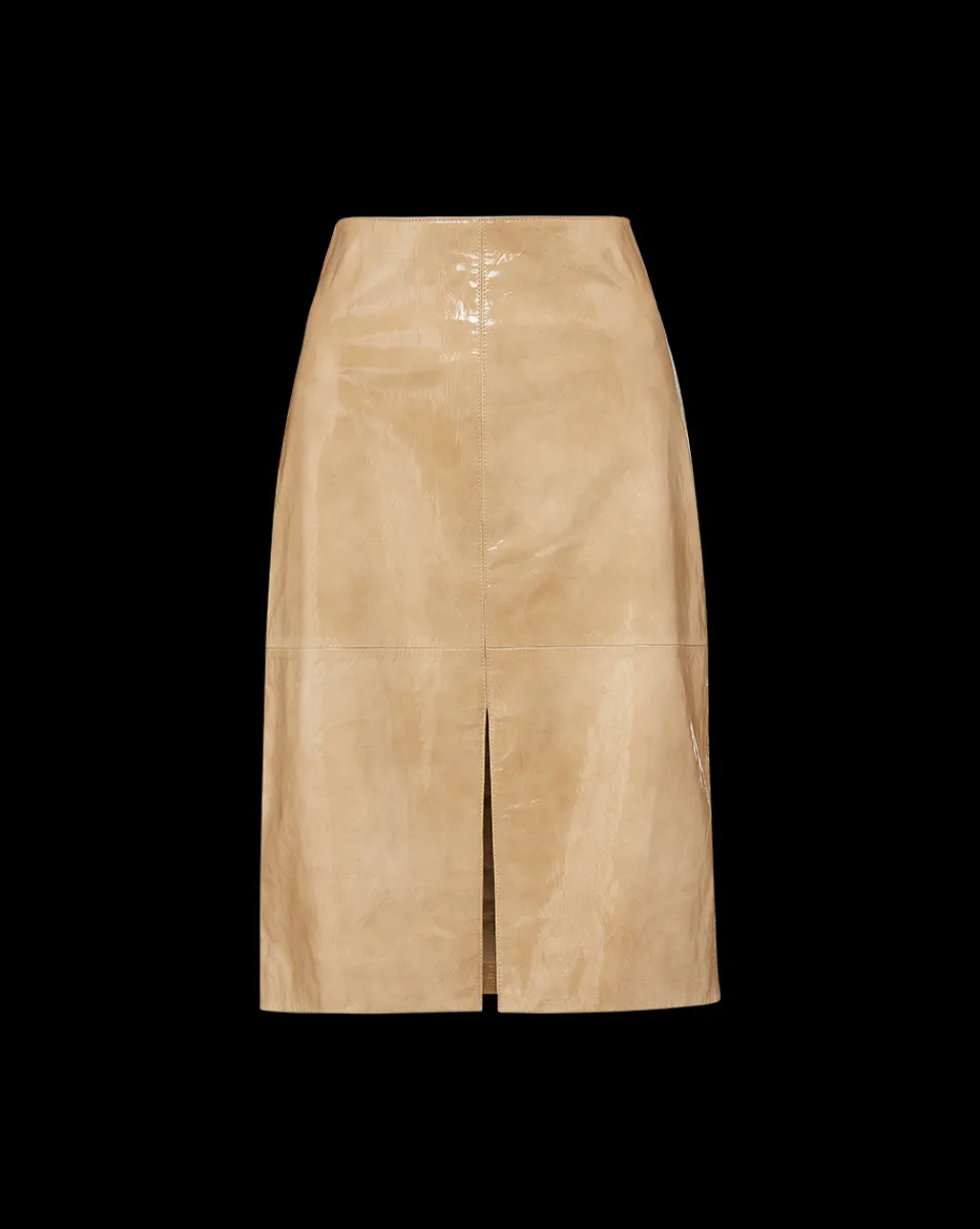 Veronica Beard Skirts & Shorts|Matching Sets*Anderson Coated Leather Skirt in Khaki