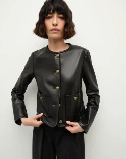 Veronica Beard Jackets & Outerwear|The Veronicas' Favorites*Andrea Leather Jacket in Black
