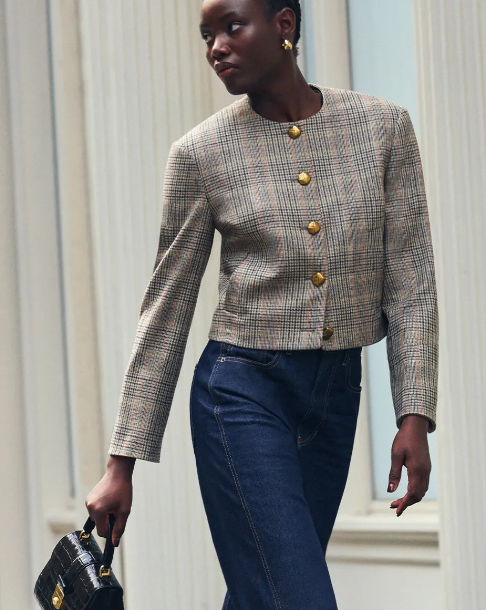 Veronica Beard Jackets & Outerwear|The Veronicas' Favorites*Andrea Plaid Jacket in Russet Multi RussetMulti