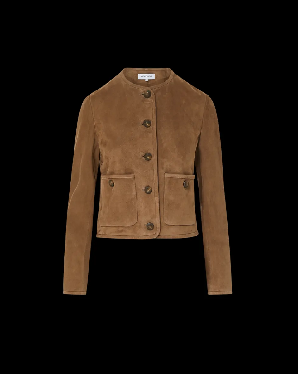 Veronica Beard Jackets & Outerwear|The Veronicas' Favorites*Andrea Suede Jacket in Bark
