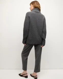 Veronica Beard Sweaters|Tops*Annalise Merino Cashmere Cardigan in Charcoal