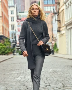 Veronica Beard Sweaters|Tops*Annalise Merino Cashmere Cardigan in Charcoal