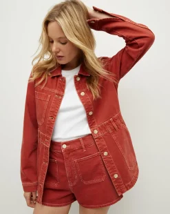 Veronica Beard Jackets & Outerwear*Anzu Jacket in Brick Red BrickRed