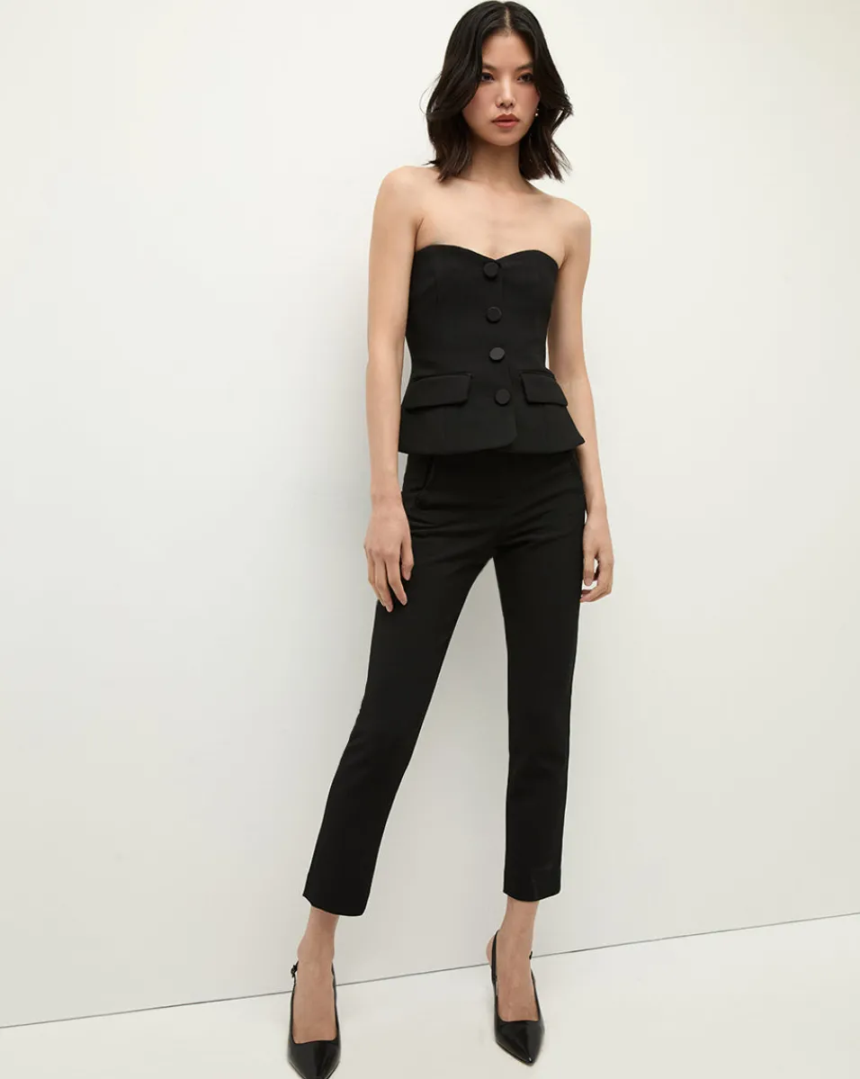 Veronica Beard Tops|The Veronicas' Favorites*Arlette Strapless Peplum Bustier in Black
