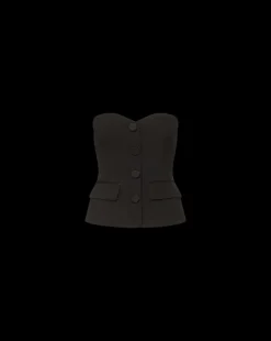 Veronica Beard Tops|The Veronicas' Favorites*Arlette Strapless Peplum Bustier in Black