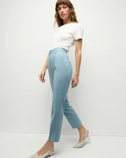 Veronica Beard Pants|Matching Sets*Arte High Waist Pants in Light Blue SeaGlass