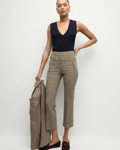 Veronica Beard Pants|Matching Sets*Arte Houndstooth Pants in Sand/Black