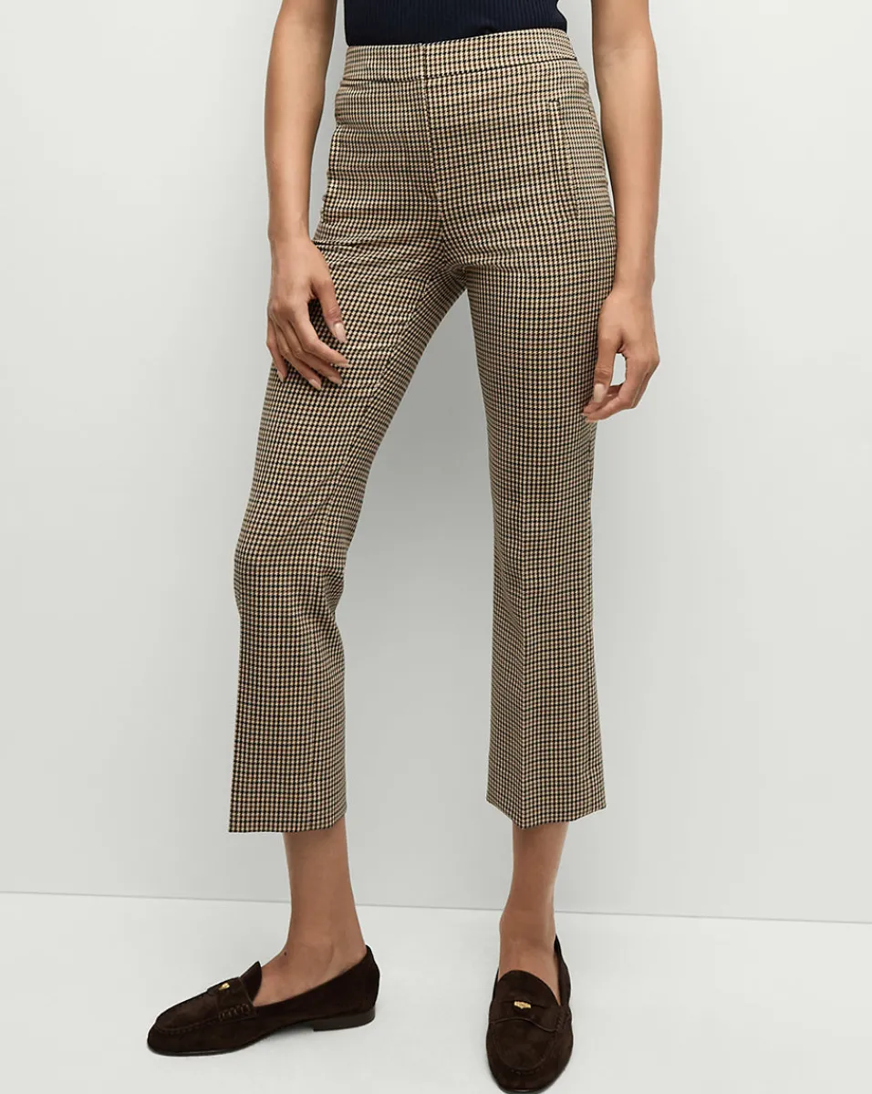 Veronica Beard Pants|Matching Sets*Arte Houndstooth Pants in Sand/Black