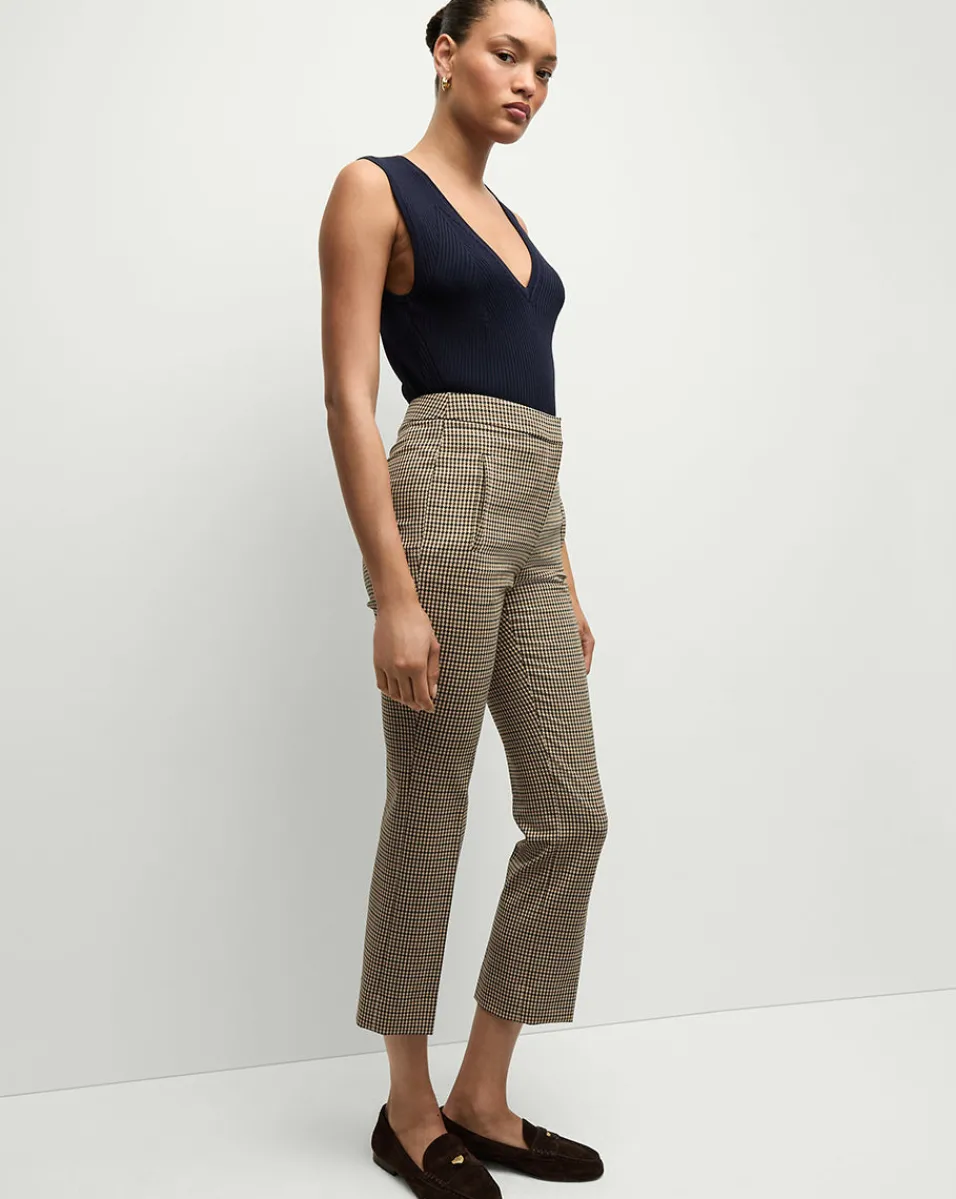 Veronica Beard Pants|Matching Sets*Arte Houndstooth Pants in Sand/Black