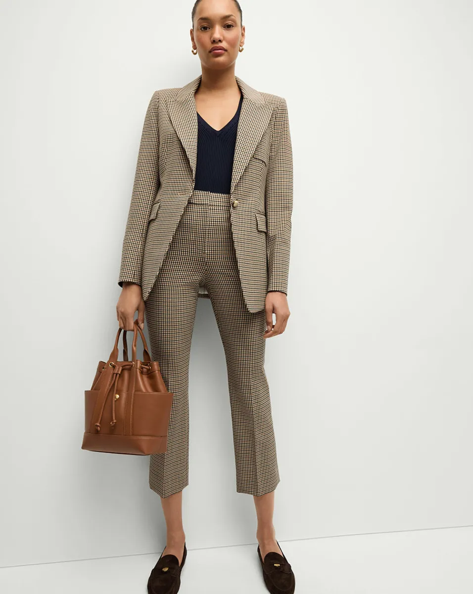 Veronica Beard Pants|Matching Sets*Arte Houndstooth Pants in Sand/Black