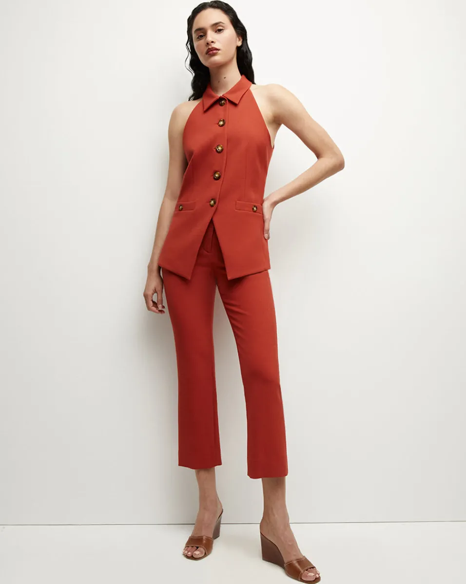 Veronica Beard Pants*Arte Pant in Brick Red BrickRed