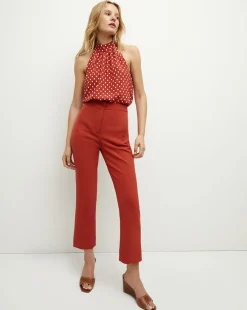 Veronica Beard Pants*Arte Pant in Brick Red BrickRed