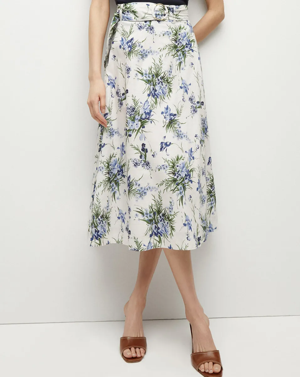 Veronica Beard Skirts & Shorts*Arwen Cotton Skirt in Off-White Multi Off-WhiteMulti
