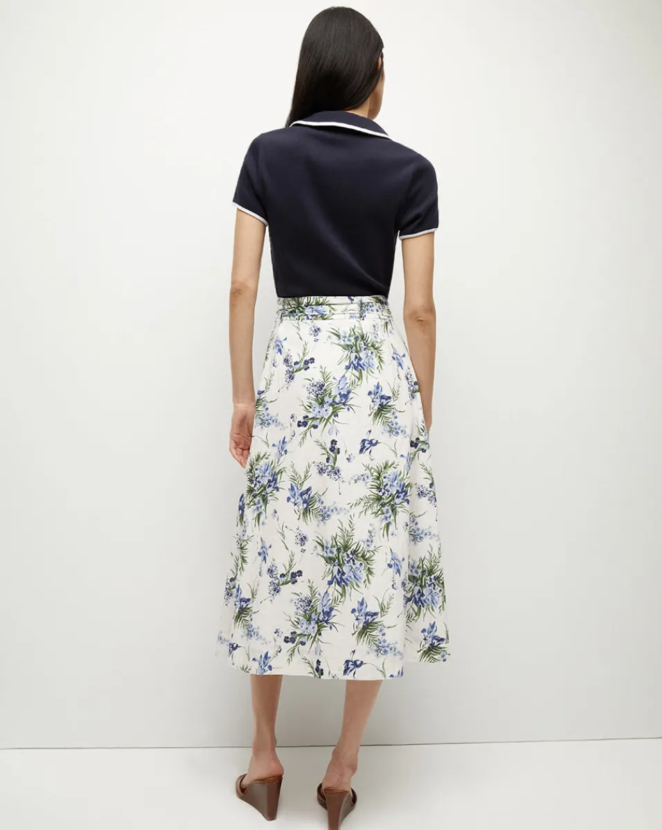 Veronica Beard Skirts & Shorts*Arwen Cotton Skirt in Off-White Multi Off-WhiteMulti