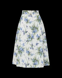 Veronica Beard Skirts & Shorts*Arwen Cotton Skirt in Off-White Multi Off-WhiteMulti