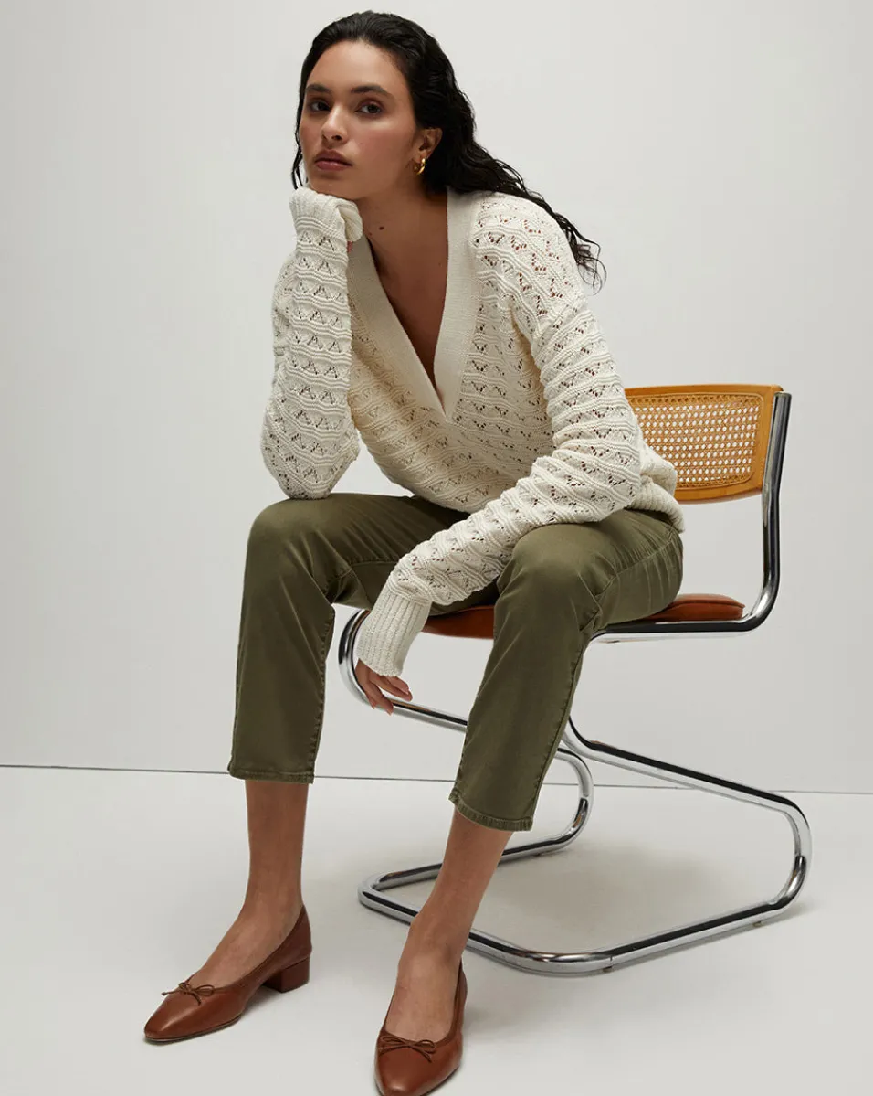 Veronica Beard Pants*Arya Straight-Leg Pant in Army