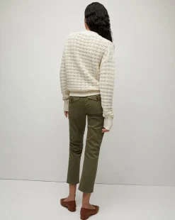 Veronica Beard Pants*Arya Straight-Leg Pant in Army