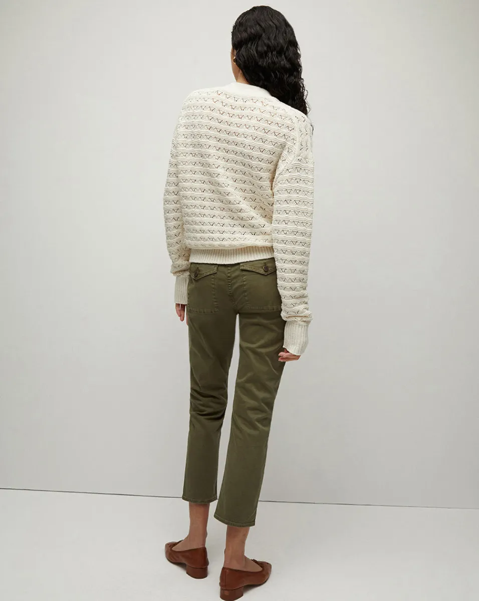 Veronica Beard Pants*Arya Straight-Leg Pant in Army
