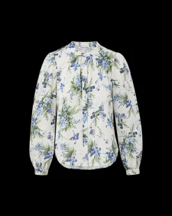 Veronica Beard Tops*Ashlynn Cotton Top in Off-White Multi Off-WhiteMulti