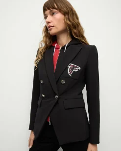 Veronica Beard Jackets & Outerwear*Atlanta Falcons Dickey Jacket in Black/Silver AtlantaFalcons
