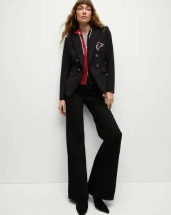 Veronica Beard Jackets & Outerwear*Atlanta Falcons Dickey Jacket in Black/Silver AtlantaFalcons