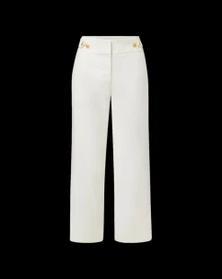 Veronica Beard Pants|Extended Sizes*Aubrie Women's Linen Cropped Pant in Off-White