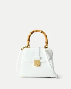 Veronica Beard Crossbody Bags|The Gift Guide*Avenue Bamboo-Handle Bag in Off-White