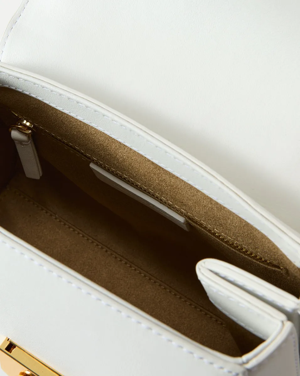 Veronica Beard Crossbody Bags|The Gift Guide*Avenue Bamboo-Handle Bag in Off-White