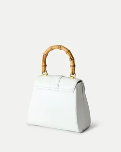 Veronica Beard Crossbody Bags|The Gift Guide*Avenue Bamboo-Handle Bag in Off-White