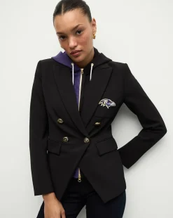 Veronica Beard Jackets & Outerwear*Baltimore Ravens Dickey Jacket in Black/Gold BaltimoreRavens